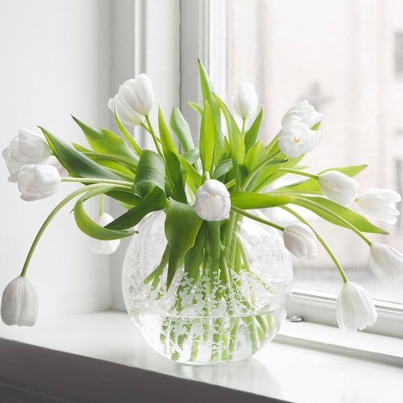 Oreffors large organic vase clear - Picture 2 of 7